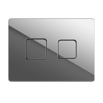 Кнопка ACCENTO SQUARE для AQUA 50 пневматическая пластик хром глянцевый