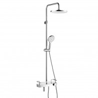  Душевая стойка для ванны и душа с термостатом Lemark Tropic LM7011C с регулируемой высотой штанги