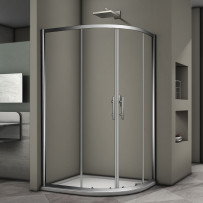 Душевой угол Veconi Rovigo RV-08, 1200x900x1900, хром, стекло прозрачное