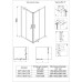 Душевой угол Veconi Rovigo RV-11, 900x900x1950, хром, стекло прозрачное