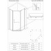 Душевой угол Veconi Rovigo RV-36B, 1000x1000x1950, черный, стекло прозрачное
