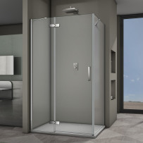 Душевой угол Veconi Rovigo RV-064, 1000x900x1950 хром, стекло прозрачное