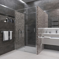 Душевая дверь Veconi Vianno VN-73, 1200х1950, хром, стекло прозрачное