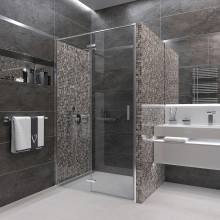 Душевая дверь Veconi Vianno VN-73, 1200х1950, хром, стекло прозрачное