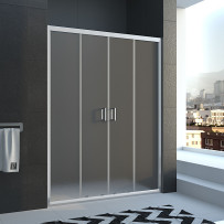 Душевая дверь Veconi Vianno VN-45, 1800х1850, хром, стекло pear