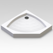 Душевой поддон Veconi Tezeo acrylic TZ-03, 1000x1000x140, акрил, белый