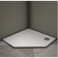 Душевой поддон Veconi Tezeo stone TZ-12, 900x900x30, искусственный камень, белый