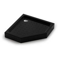 Душевой поддон Veconi Tezeo acrylic TZ-53B, 900x900x150, акрил, черный