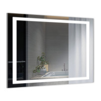 Зеркало AZARIO 800х600 подсветка, сенсорный выключатель с функцией диммера (AZ-Z-046-1CS)