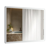 Зеркало AZARIO 800х680 сенсорный выключатель с функцией диммера, подогрев (AZ-Z-061-1WHCS)