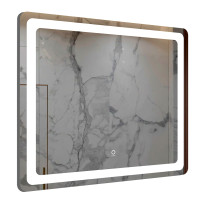 Зеркало AZARIO 800х700 подсветка, сенсорный выключатель с функцией диммера (AZ-Z-044-1CS)