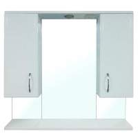 Loranto Best Зеркало-шкаф 85, 850×800×150 мм