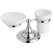 Подставка для мыльницы и стакана (без керамики) Nicolazzi Classica 1494CR