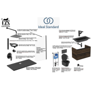 Ванная комната комплект IdealStandard 380000 чёрный.