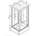 Душевая кабина DTO 120x90 V1245 стекло прозрачное, профиль хром Душевая кабина DTO 120x90 V1245 стекло прозрачное, профиль хром