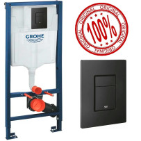 Инсталляция для унитаза Grohe Инсталляция Grohe 38811KF0 с черной матовой кнопкой
