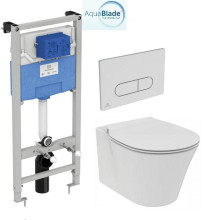 Инсталляция с унитазом Ideal Standard Connect Air R031001 с кнопкой смыва 4 в 1