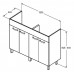 Тумба под раковину 120 см Ideal Standard TEMPO E0538TI