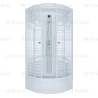 Душевая кабина Triton Стандарт В3 100х100 стекло полосы средний поддон