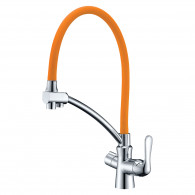 Смеситель Lemark Comfort LM3070C-orange для кухонной мойки с подключением к фильтру для питьевой воды