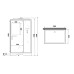 Душевая кабина Niagara Standart ST100/80/15Q/BK 100х80х200 прямоугольник,поддон 15см,распашная,проф.белый,без крыши