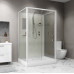 Душевая кабина Niagara Standart ST100/80/15Q/BK 100х80х200 прямоугольник,поддон 15см,распашная,проф.белый,без крыши