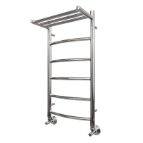 Полотенцесушитель 400x800 водяной Point Афина PN04148P П5 с полкой, хром