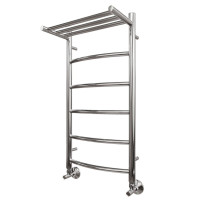 Полотенцесушитель 500x800 водяной Point Афина PN04158P П5 с полкой, хром