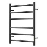 Полотенцесушитель электрический Point Аврора PN10846B П6 400x600 диммер справа, черный