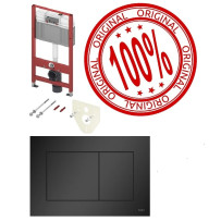 Инсталляция для унитаза TECE base 9400414 с кнопкой ЧЁРНАЯ