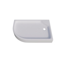 Поддон душевой полукруглый 120x80 низкий (ПД17) правый