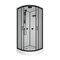 Душевая кабина Triton Прайм-Блэк-Вельвет А 90х90 низкий поддон