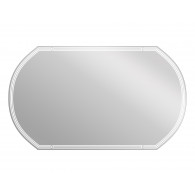 Зеркало для ванной LED 090 design 120x70 с подсветкой с антизапотеванием овальное