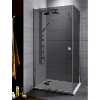 Душевой уголок Radaway Almatea KDJ 120x80 L стекло графит