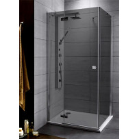 Душевой уголок Radaway Almatea KDJ 100x90 L стекло графит
