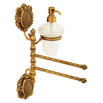 Полотенцедержатель Migliore Cleopatra ML.CLE-60.718.BR с дозатором, бронза