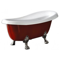 Акриловая ванна BelBagno BB04-ROS-CRM красная