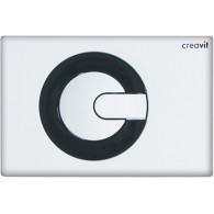 Кнопка слива инсталляций Creavit Power GP5001.02 бело-черная