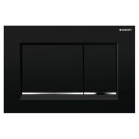 Кнопка слива инсталляций Geberit Sigma 30 115.883.KM.1 черная/хром