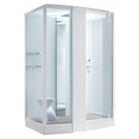 Душевая кабина Orans 150x100 SR-89102LS белая, с баней