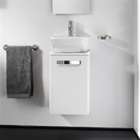 Тумба под раковину подвесная Roca Gap 45 белый глянец