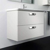 Тумба под раковину подвесная Roca Gap 70 белый глянец