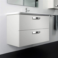 Тумба под раковину подвесная Roca Gap 80 белый глянец