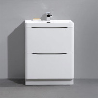 Раковина с тумбой BelBagno Ancona-N 80 bianco lucido напольная