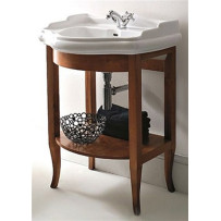 Раковина с тумбой Kerasan Retro с полкой (69 см) орех