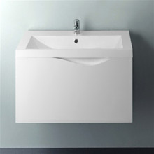 Тумба под раковину подвесная 1MarKa Этюд 58П белый глянец