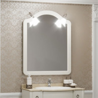 Зеркало для ванной Opadiris Виктория 90 слоновая кость