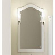 Зеркало для ванной Opadiris Лоренцо 60 белое, со светильниками