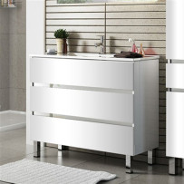 Раковина с тумбой Sanvit Кубэ-3 70 белый глянец