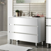 Раковина с тумбой Sanvit Кубэ-3 90 белый глянец